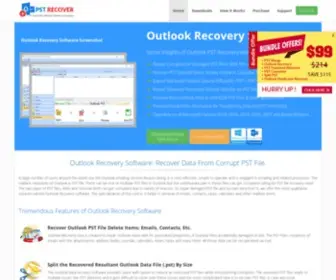 PStrecover.org(Outlook Recovery Software Free Repair PST File & Recover Deleted Items) Screenshot