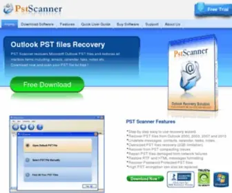 PSTscanner.com(PSTscanner) Screenshot