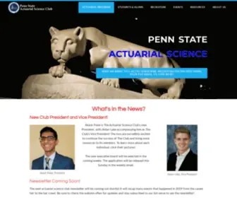 Psuactsci.com(Penn State Actuarial Science) Screenshot