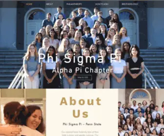 Psuphisigmapi.com(Phi Sigma Pi at Pennsylvania State University) Screenshot