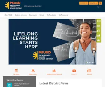 Psusd.us(The Palm Springs Unified School District) Screenshot