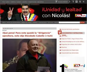 Psuv.org.ve(Partido Socialista Unido de Venezuela) Screenshot