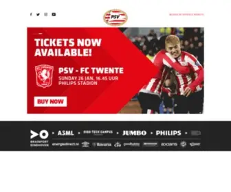 PSV.nl(PSV is een voetbalclub uit Eindhoven (Nederland)) Screenshot