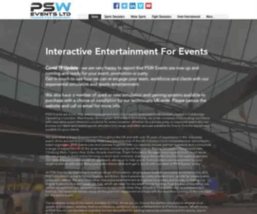 Pswevents.com(PSW Events) Screenshot