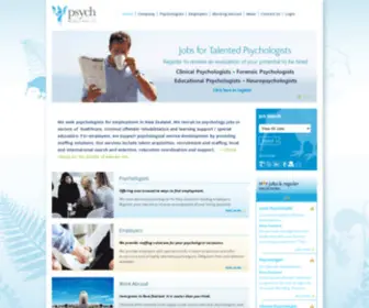 PSYCH-Recruitment.com(Psychologist jobs New Zealand) Screenshot