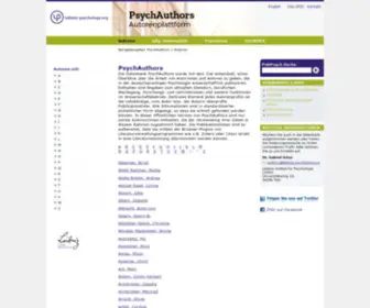 PSYchauthors.de(ZPID) Screenshot