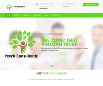 PSYChconsultants.com.pk(Best Psychiatrists & Psychologists in Lahore) Screenshot