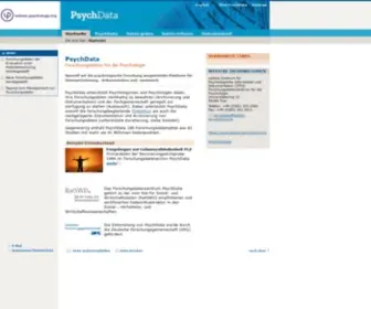 PSYChdata.de(Created by PhpStorm) Screenshot