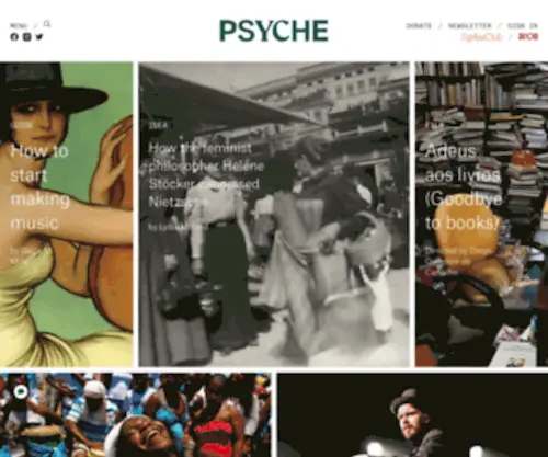 PSYche.co(Psyche is a new digital magazine from Aeon) Screenshot
