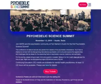 PSYchedelicscience.org(Psychedelic Science Summit) Screenshot