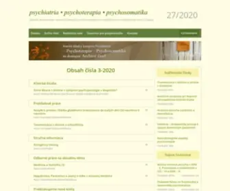 PSYchiatria-Casopis.sk(Hlavná stránka) Screenshot