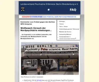 PSYchiatrie-Erfahren.de(Zwangsmaßnahmen) Screenshot