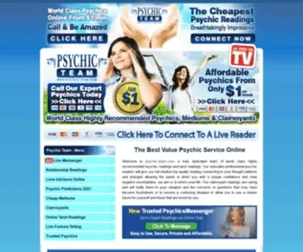 PSYchic-Team.com(Trusted Psychics) Screenshot