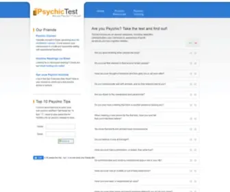 PSYchic-Test.org(Psychic test) Screenshot