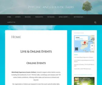 PSYchicholisticFairs.com(Live & Online Events . Psychic & Holistic Fairs) Screenshot