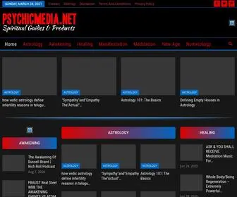 PSYchicmedia.net(Resources for Intuitive Readers and Seekers) Screenshot