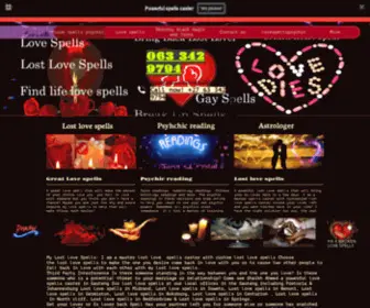 PSYchicspellscaster.com(A powerful love spell that will bring your ex) Screenshot