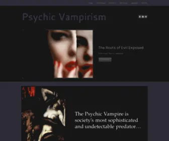 PSYchicVampirism.com(Psychic Vampirism) Screenshot