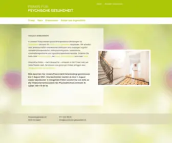 PSYchische-Gesundheit.ch(Psychotherapie St.Gallen) Screenshot