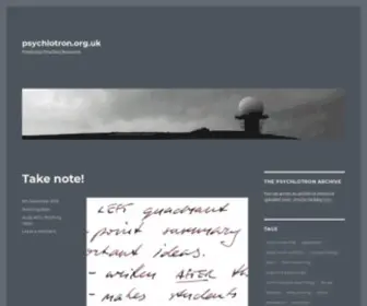 PSYChlotron.org.uk(Psychology Teaching Resources) Screenshot