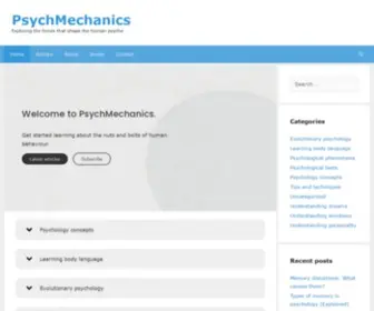 PSYChmechanics.com(This site) Screenshot