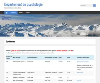 PSYcho-USMB.fr(Département de psychologie) Screenshot