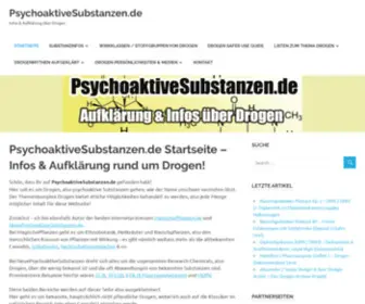 PSYchoaktivesubstanzen.de(Startseite) Screenshot