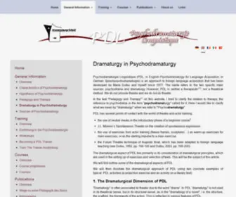 PSYchodramaturgie.org(Psicodrammaturgia Linguistica) Screenshot