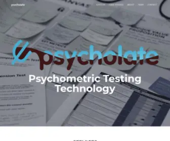 PSYcholate.com(Psychometric Testing Technology) Screenshot