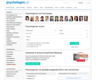 PSYchologen.at(Internet-Portal für Psychologie) Screenshot