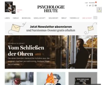 PSYchologie-Heute.de(Psychologie Heute) Screenshot