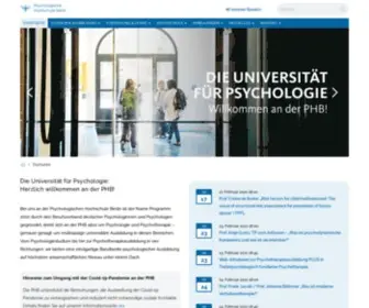 PSYchologische-Hochschule.de(Psychologische Hochschule Berlin (PHB)) Screenshot