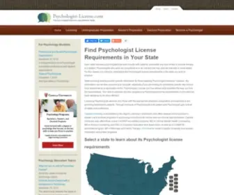 PSYchologist-License.com(Psychologist License Requirements Simplified) Screenshot