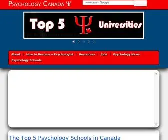 PSYchology-Canada.ca(Psychology Canada) Screenshot