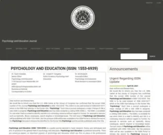 PSYchologyandeducation.net(Psychology and Education Journal) Screenshot