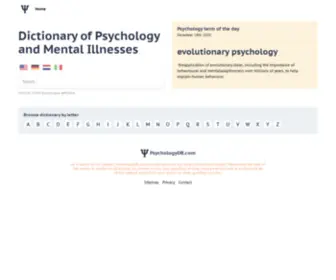 PSYchologydb.com(Psychology Dictionary) Screenshot