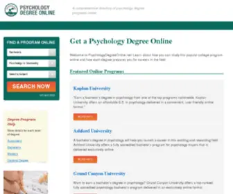 PSYchologydegree.net(The Best Online Psychology Degree Resource) Screenshot