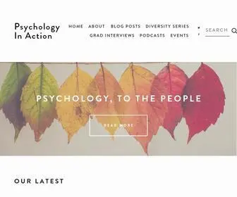 PSYchologyinaction.org(Psychology in Action) Screenshot