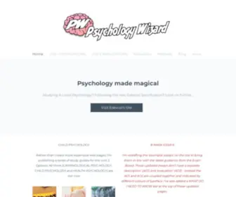 PSYchologywizard.net(Home Page for Psychology Wizard) Screenshot