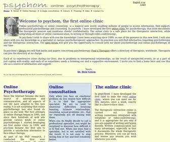 PSYchom.com(Online psychotherapy) Screenshot