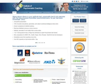 PSYchometricinstitute.com.au(Australian Job) Screenshot