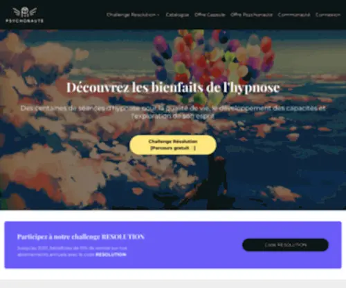 PSYchonaute.org(Découvrez l'auto) Screenshot