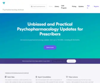 PSYchopharmacologyinstitute.com(Psychopharmacology Institute) Screenshot