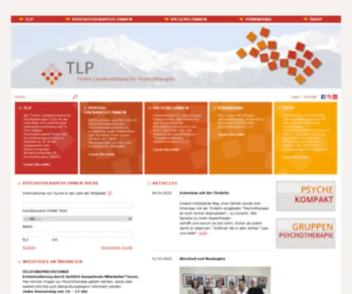 PSYchotherapie-Tirol.at(Willkommen auf TLP) Screenshot