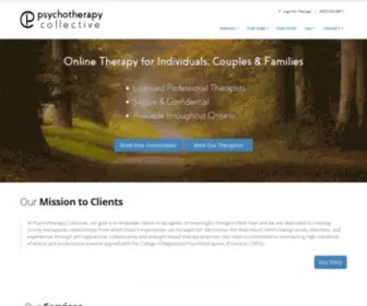 PSYchotherapycollective.ca(Online Therapy Services in Ontario) Screenshot