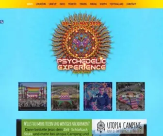 Psyexperience-Festival.com(Psychedelic Experience Festival 2024) Screenshot