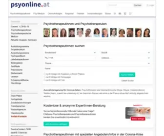 Psyonline.at(Österreichs größtes Internet) Screenshot