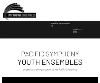 Psyouthensembles.com(Website) Screenshot