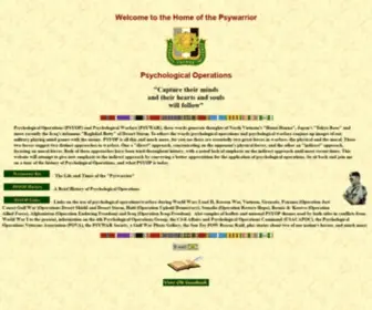 PSywarrior.com(PSYOP PSYOPS PSYWAR Psychological Operations Psychological Warfare) Screenshot
