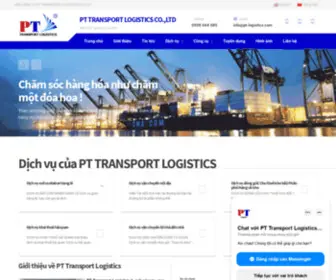 PT-Logistics.com(Công ty PT Logistics có 20 năm kinh nghiệm trong lĩnh vực) Screenshot